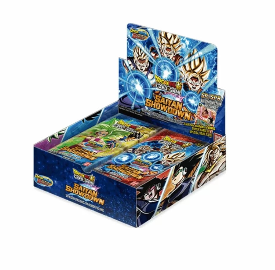 Dragon Ball Super Card Game Series Boost UW6 Saiyan Showdown Booster Display