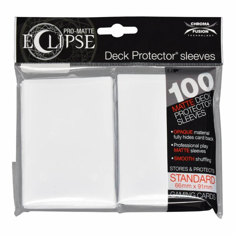 ULTRA PRO DECK PROTECTORS STANDARD-100ct Pro-Matte-ECLIPSE Arctic White